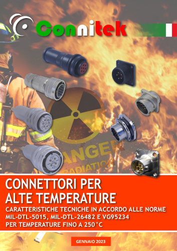 Catalogo Connitek connettori per alte temperature a baionetta MIL-DTL-5015 Industriale e MIL-DTL-26482 (54.88 MB)