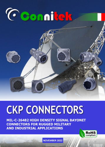 Catalogo Connitek CKP connettori di segnale a baionetta MIL-DTL-26482 Militare - Industriale (49.77 MB)